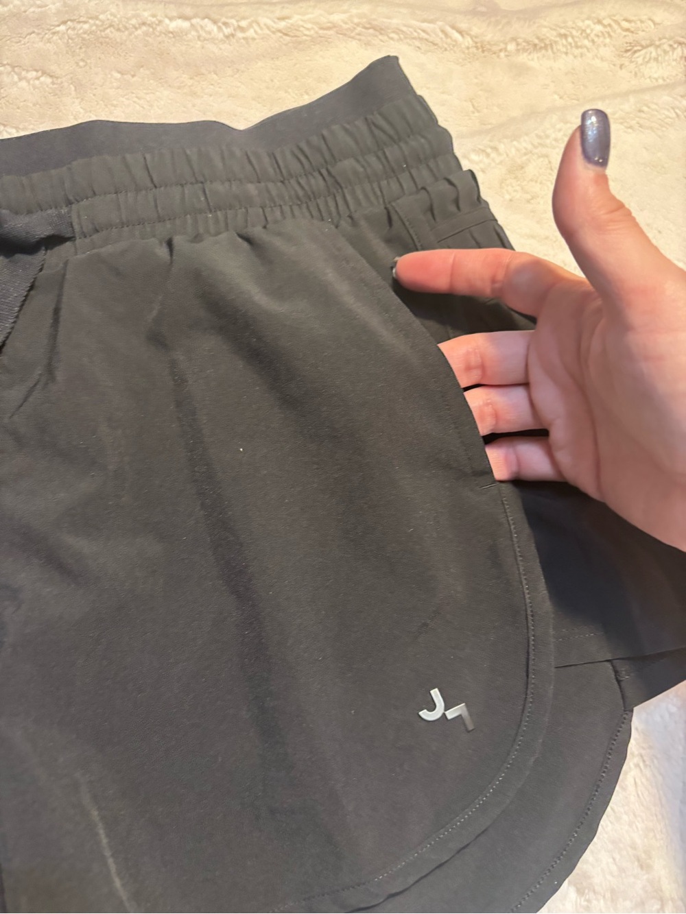 JoyLab Black Athletic Shorts with Side Pleats - Picture 4 of 11